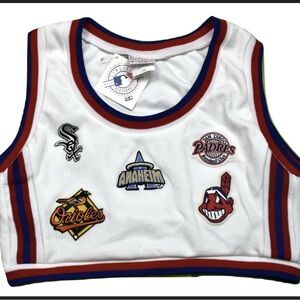 MLB Vintage skirt and crop top set- Size small